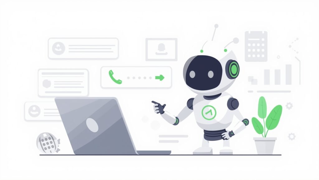 Home lucid origin a modern cartoony illustration representing an ai 1